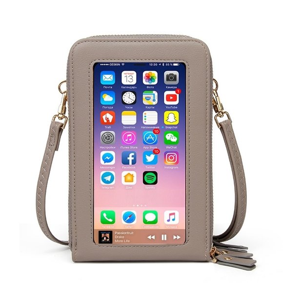 Crossbody Phone Purse Touch Screen Bag 3 Tiers - Multiple Colors - Picture 9 of 16